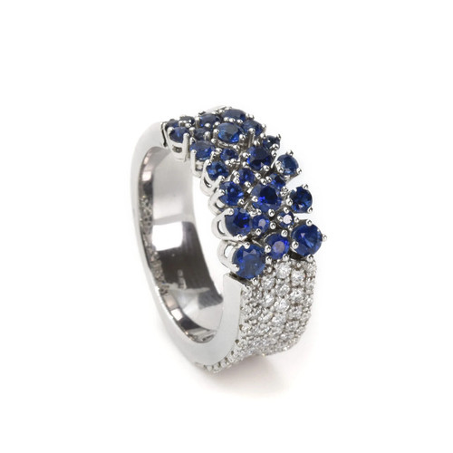 Anello chimento oro bianco - in,