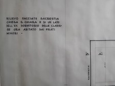 Rilievo facciate sacrestia S. Chiara in Napoli