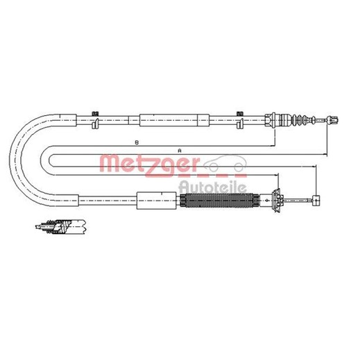 Metzger freno mano cavo - metzger,