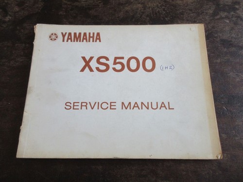 Yamaha xs500 1h2 - xs500, service