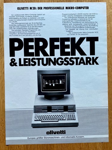Olivetti m20 micro computer - olivetti,