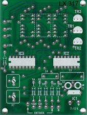 c.s. LX317 nuova ELETTRONICA Voltmetro digitale 3 cifre 1-1000V CA3162 LX 317 nE