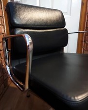 70% di sconto prezzo consigliato £ 4.053 | Vitra ea208 | Charles, Ray Eames | PELLE PREMIUM | CROMO