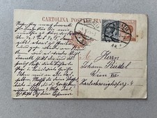 Intero postale annullo - q),