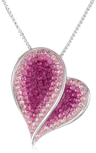 Collana luminesse cuore rosa - cuore,