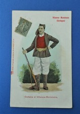 Cartoline Postcard Costume sardo Villanova Monteleone Sardegna