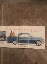 Brochure vendita pieghevole Oldsmobile Holiday Berlina 1955 originale 55 98 88