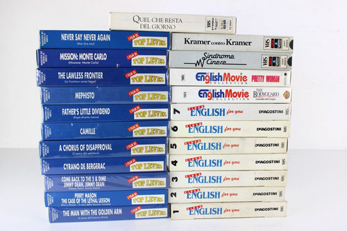 Lotto vhs corso inglese - vhs,