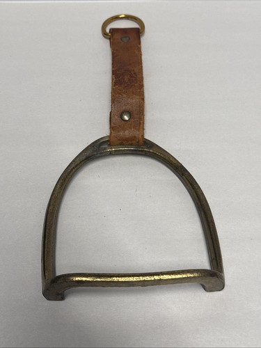 Staffa cavallo vintage ottone