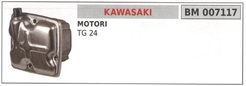 Marmitta kawasaki tagliasiepe - marmitta,