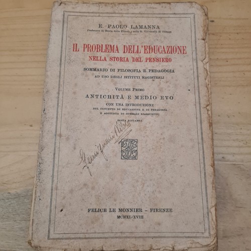 Problema dell educazione - il, dell'educazione