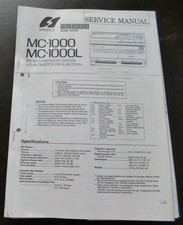 Manuale di servizio Sansui MC-1000 MC-1000L