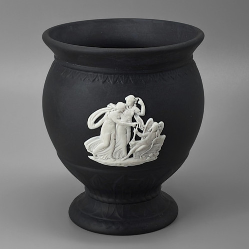 Vaso nero artigianale - , in