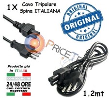 CAVO ALIMENTATORE TRIPOLARE 1.2mt SPINA ITALIANA PER PC DESKTOP COMPUTER MONITOR
