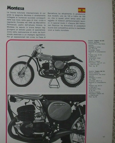 Montesa cappra 125 250 vr - mx,
