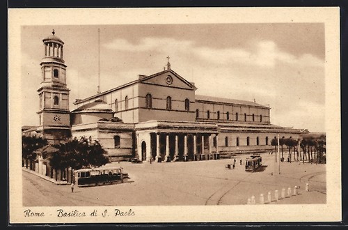 Cartolina roma basilica - cartolina, s