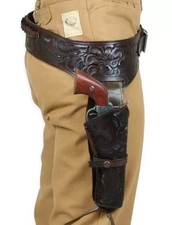 Fondina cintura pistola Wild West vecchio western cowboy pelle porta pistola revolver