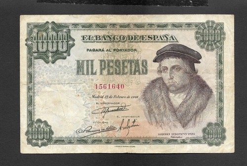 1000 pesetas 1946 sin - 1000,