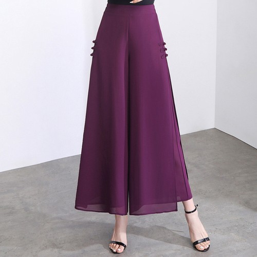 Chiffon donna gamba larga - chiffon,