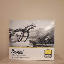 Portapacchi bagagliaio Saris Bones 3-Bike 801BL anti-oscillazione, adatto alla maggior parte delle auto senza ruggine made in USA