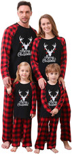 Natale Pigiama Famiglia Set Mamma Papà Bambino Neonato Pagliaccetto Pigiami Da N