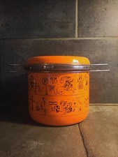 vintage enameled pasta drainer