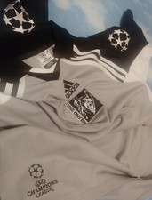 POLO T-shirt  ADIDAS  Champions League uefa MILANO 2001  tg.M ampia NEW! Rare