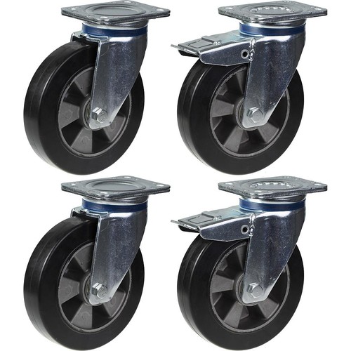 Ruota girevole con - , freno