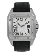 Orologio Automatico Uomo Cartier Santos 100 2656 W20072X7 Acciaio Inox 38MM