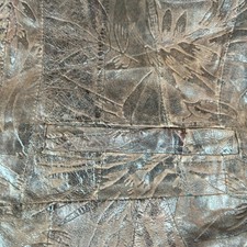 Gilet pelle uomo marrone