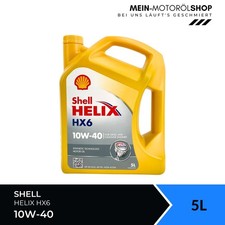 Olio motore Shell Helix HX6 10W-40 VW 501 01 MB 229.3 API SN A3/B4 5 litri