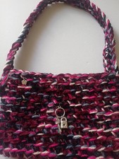 Borsa donna di lana fatta a