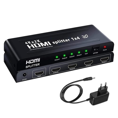 Splitter hdmi 1x4 ripartitore - splitter,