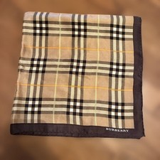 Sciarpa BURBERRY modello a quadri beige marrone nero 56 cm