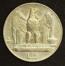 5 LIRE 1929 SPL 1 ROSETTA E 2