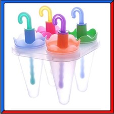 4 Stampi Formine Stampo per Creare Ghiaccioli Ghiacciolo Sorbetti Gelati Bambini