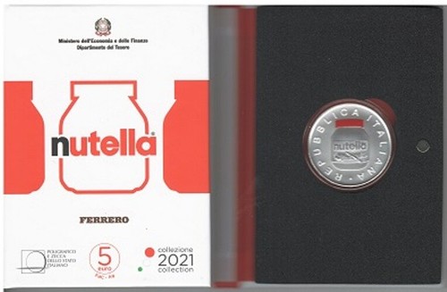 Euro argento 2021 nutella - argento,