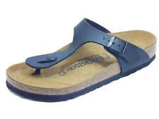 Infradito Birkenstock per donna nero con sottopiede in pelle