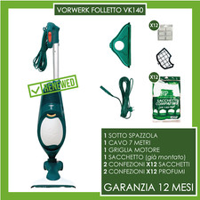 ASPIRAPOLVERE 140 VORWERK FOLLETTO KOBOLD RIGENERATO CON SACCHETTI E PROFUMI