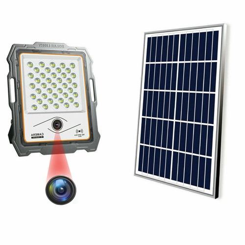 Faro led solare con pannello - con,