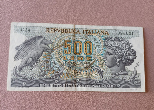 Banconota 500 lire aretusa - banconota,