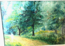 Paesaggio  olio su tela 30x40