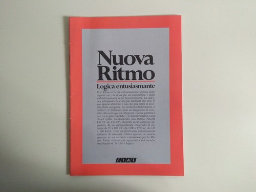 Depliant brochure fiat ritmo - depliant,