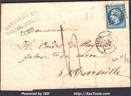 France sur lettre pc - france,