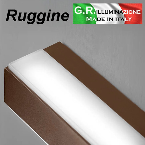 Applique led moderna - led, ruggine
