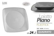 PIATTO Piano QUADRATO PLASTICA