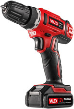 Trapano avvitatore a batteria 12V Valex Family Tech 112 a litio con luce a LED
