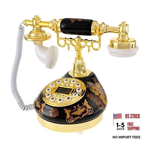 Telefoni fissi antichi neri - ,