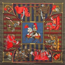 Sciarpa di seta donna HERMES Carre 90 CHOCS EN PLUMES