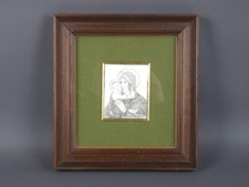 Madonna con bambino quadro argento 800 lastra miniatura con firma vintage